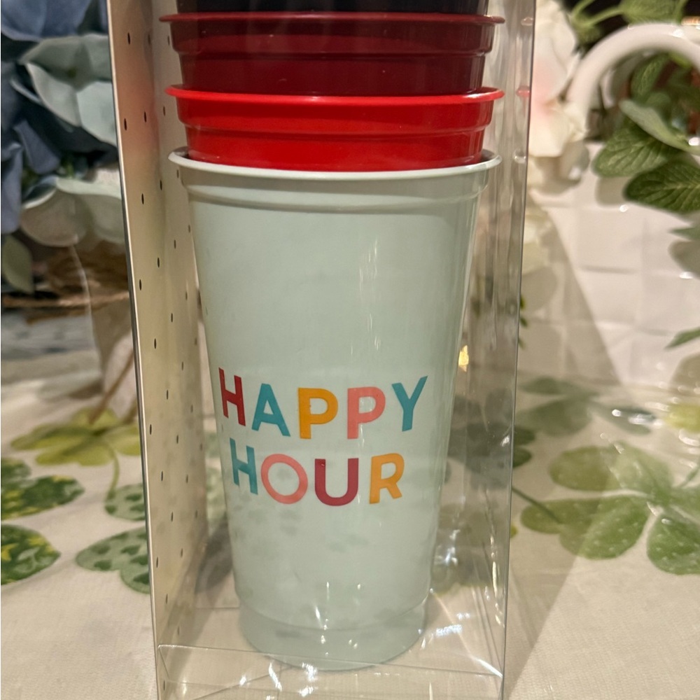 kate spade Multicolor Reusable Travel Cup Set of 4 - Picture 2 of 5